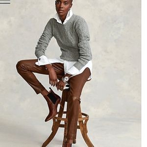 LAUREN by RL | Lambskin Leather Pants